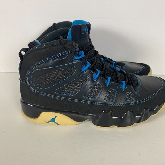Nike Air Jordan 9 Retro Photo Blue Black 302370 007 Mens Size 8 - Picture 7 of 16